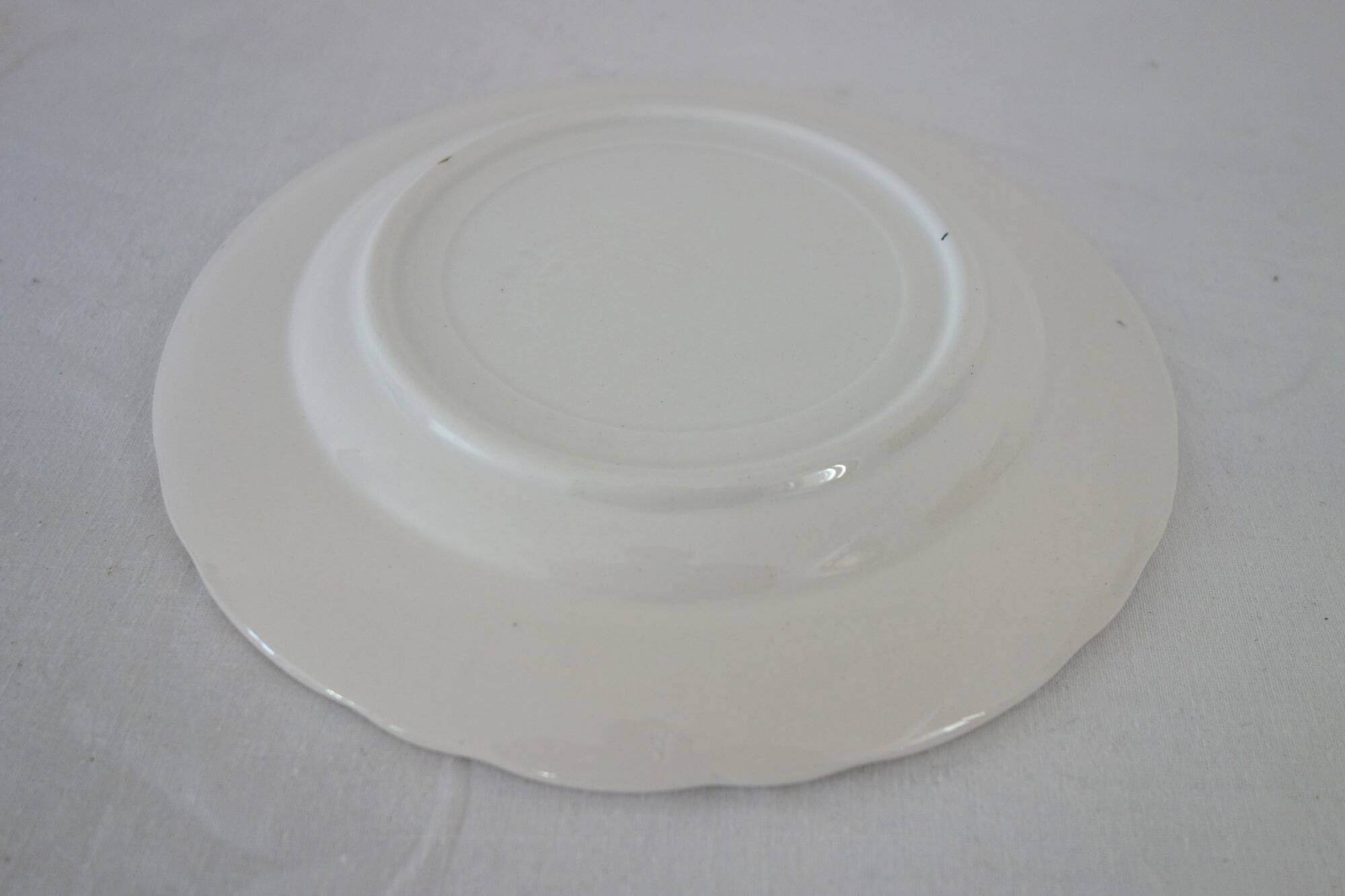 6 white and blue dessert plates, Italy