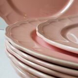 Seven ceramic plates of vintage salins