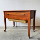 Mobile table/thread stand, Denmark 60s, vintage, mid-c modern