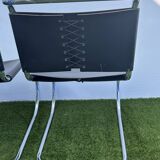 Paire de chaises MR 10 avec lacets Mies Van der Rohe, Knoll International