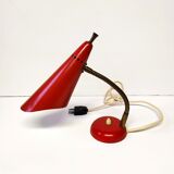 Mid-Century Italian Red Table Lamp, 1950s