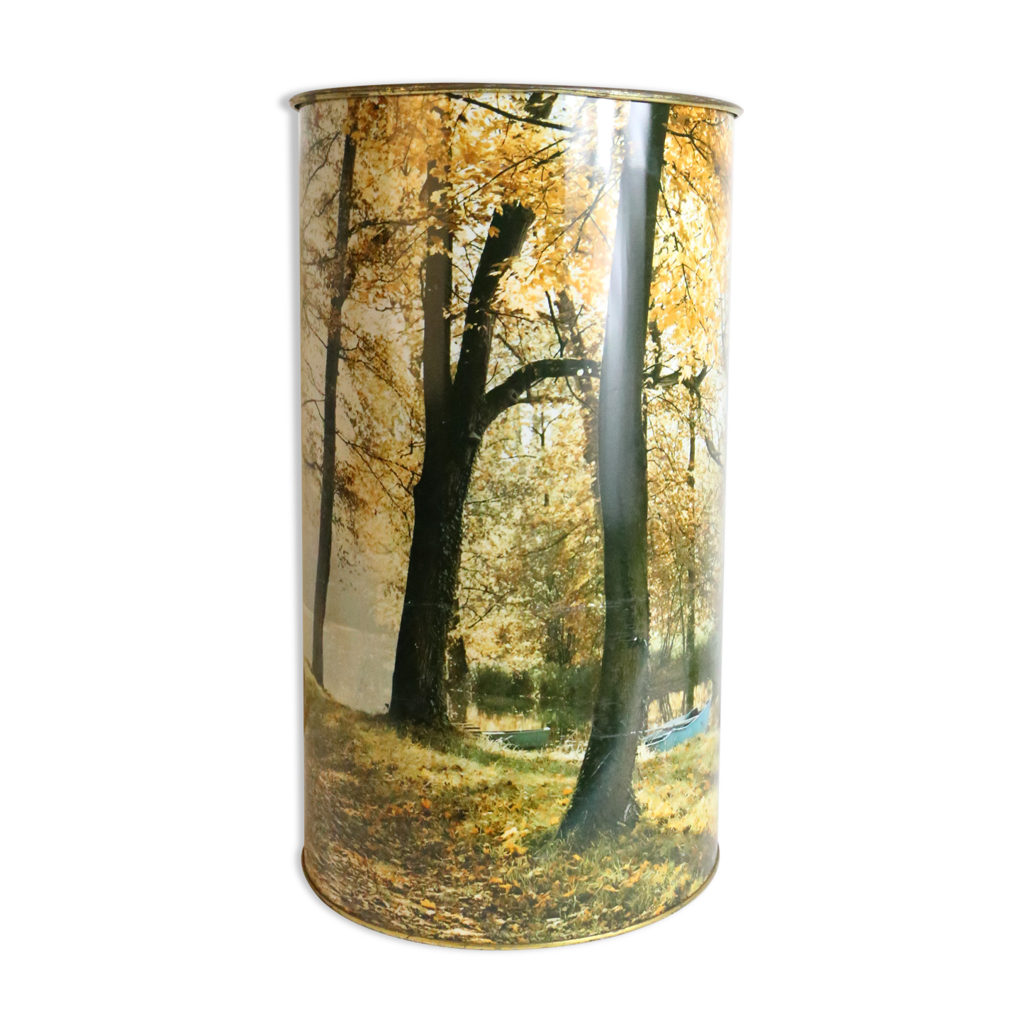 Umbrella door, metal, 80's decorations, vintage