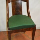 Set of 4 mahogany gondola chairs