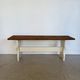 Vintage farmhouse bench made of solid wood