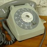 Vintage gray telephone