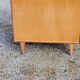 Vintage chest of drawers from the 50s/60s in golden mahogany 4 drawers feet bobbin