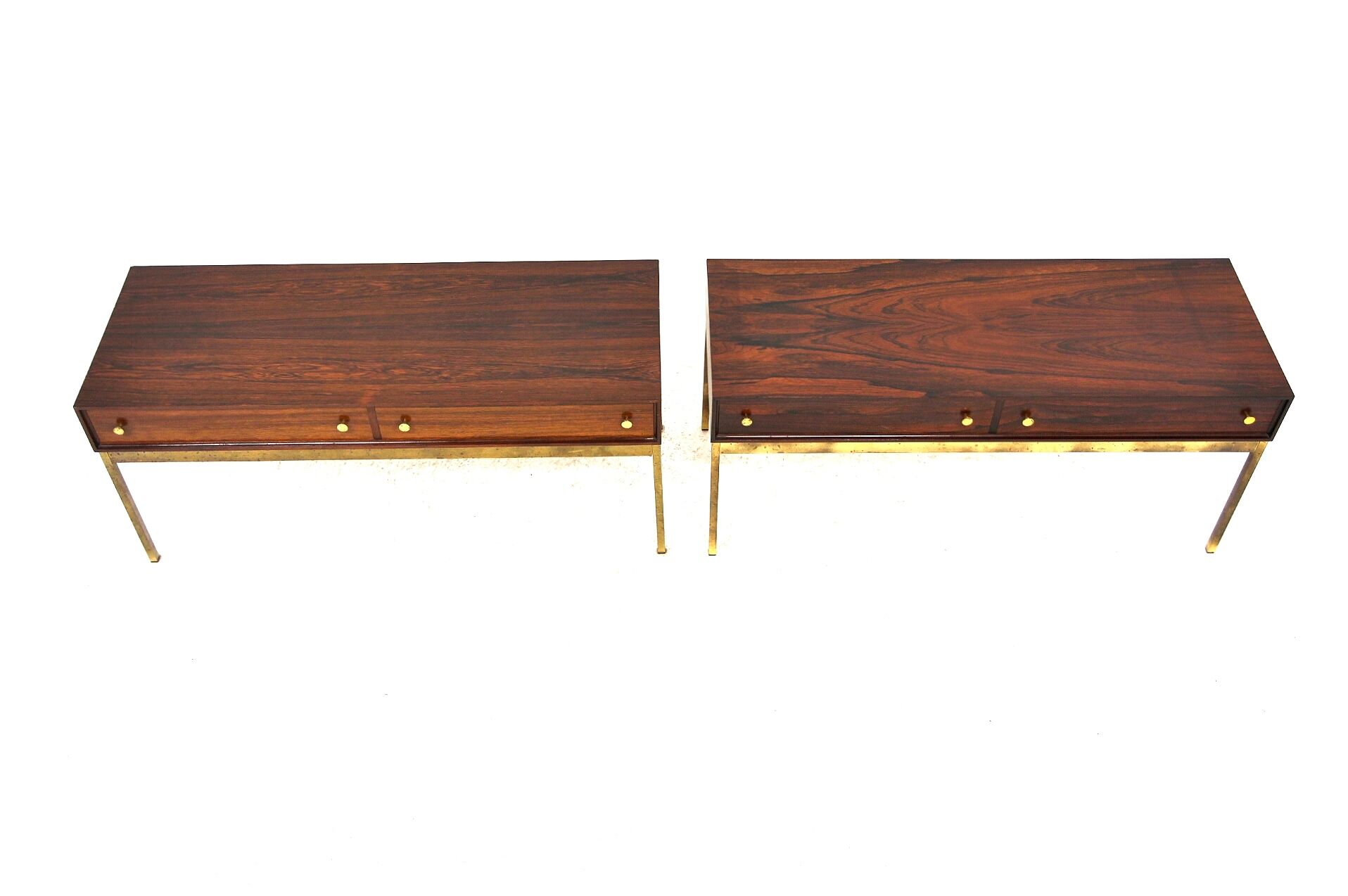 Set of 2 rosewood consoles, Poul Nørreklit, Denmark, 1970