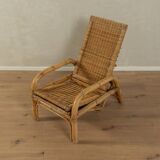 1960s bamboo foldable lounge chair