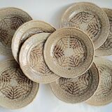 10 plates 1970 Japala Faïence de Pornic