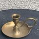 Antique thumb holder, vintage gilded brass cellar rat