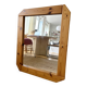 Scandinavian mirror in solid pine with 4 panels