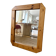 Scandinavian mirror in solid pine with 4 panels