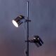 Vintage Combi Lux Chrome Double Spotlight Floor Lamp, Czechoslovakia, 1970s
