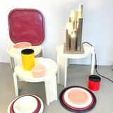 Three Giotto Stoppino Kartell nesting tables from the 60s