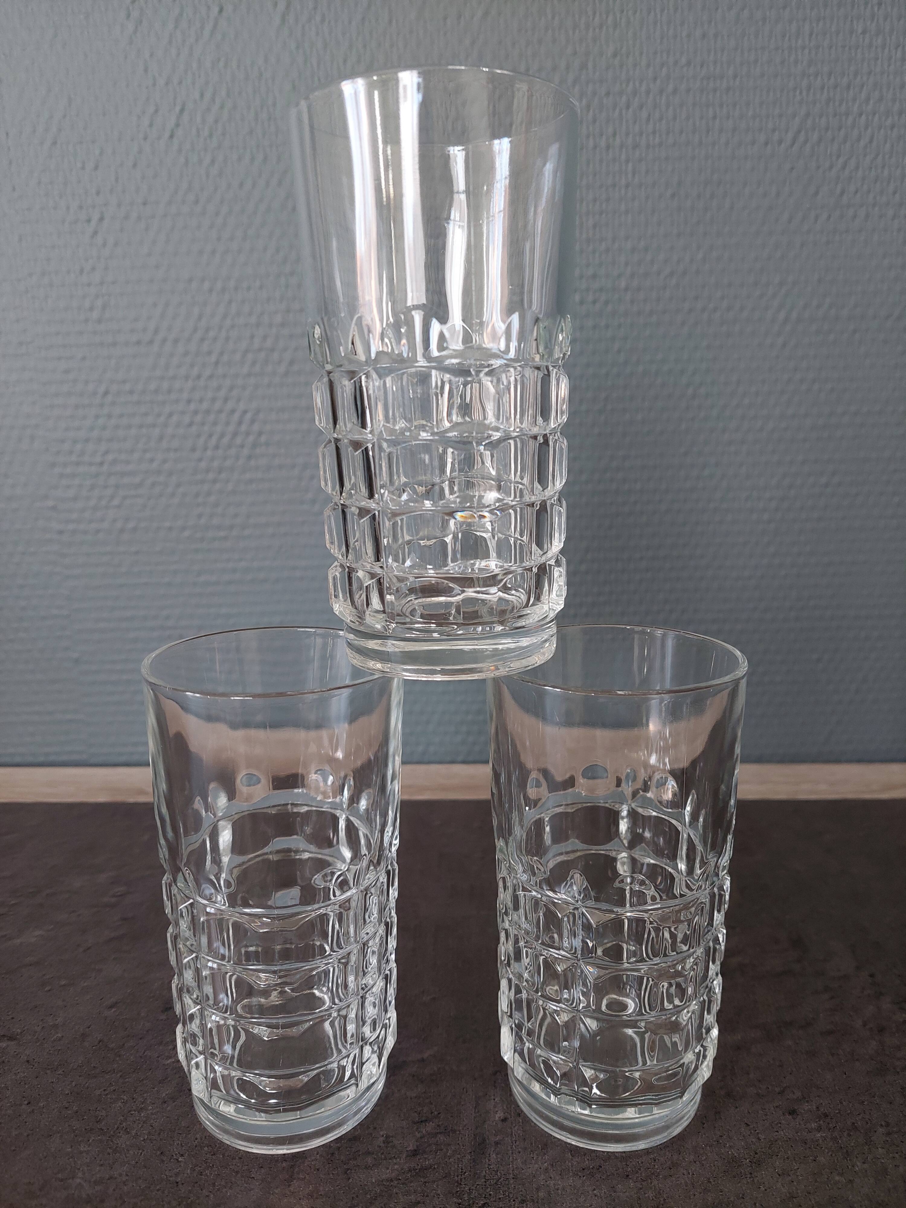 Verres  à eau vintage