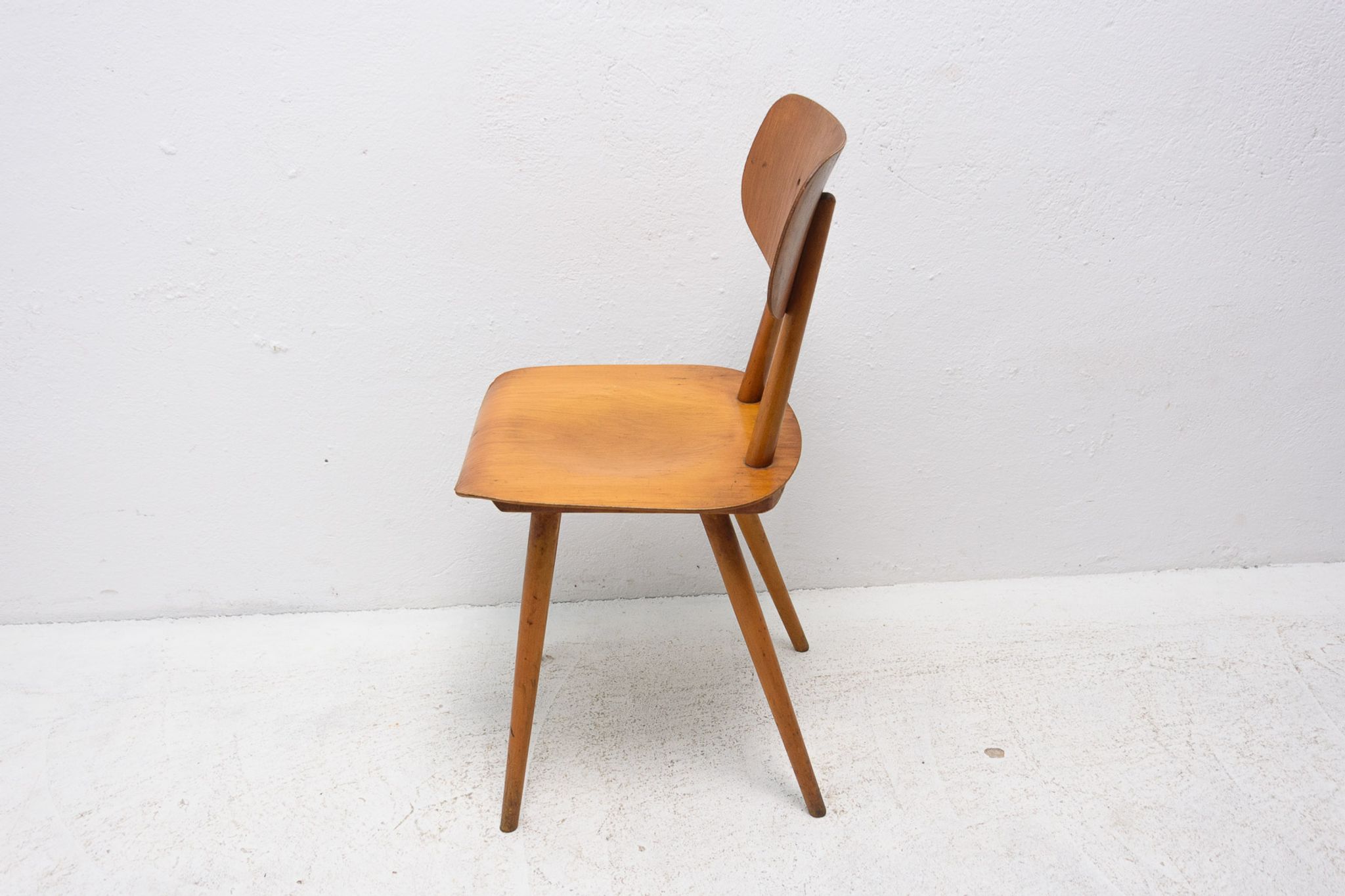 Mid century dining chairs Ton, set of four, 1960