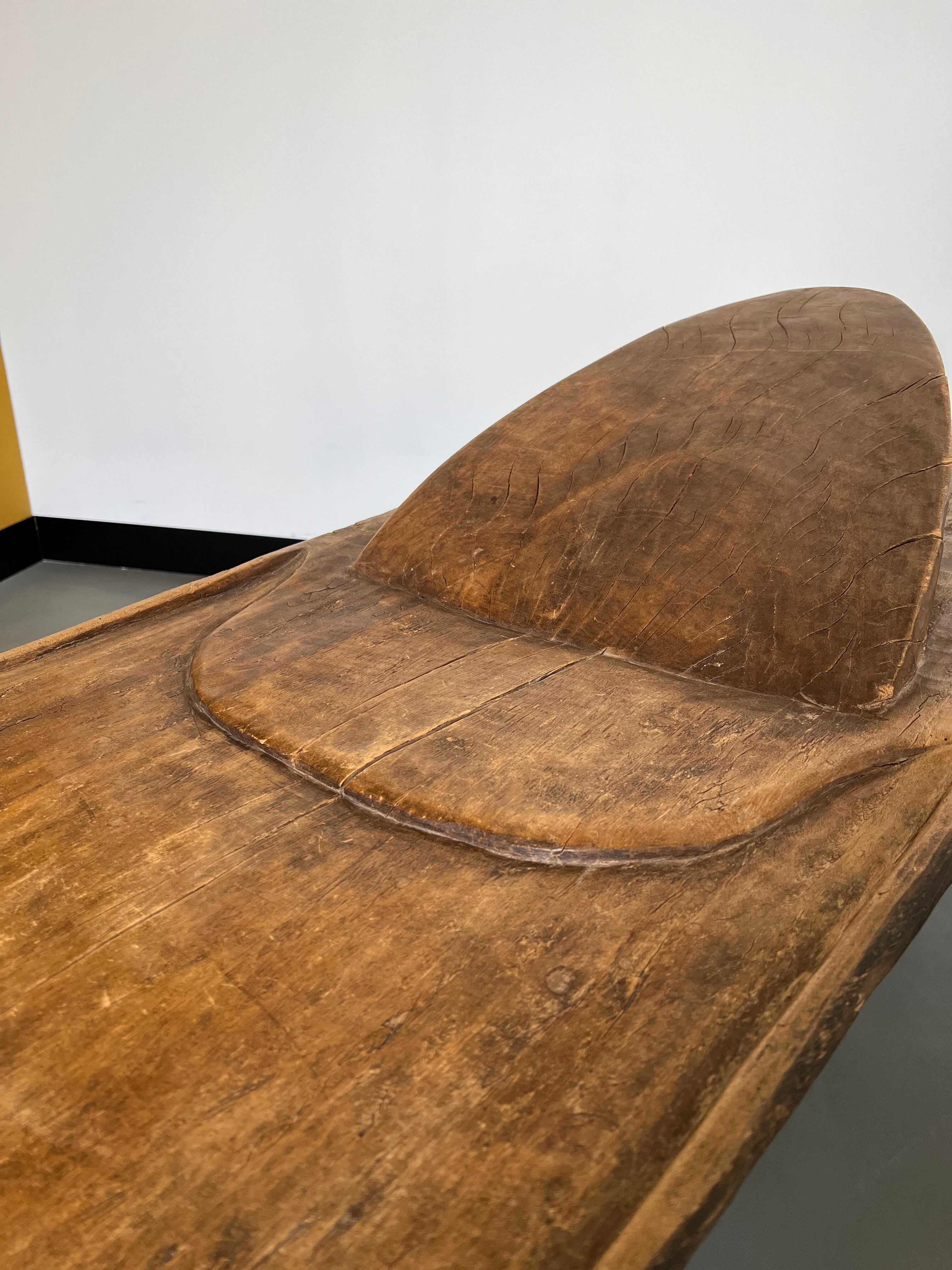 African Senoufo bench, bed, Ivory Coast, 50s