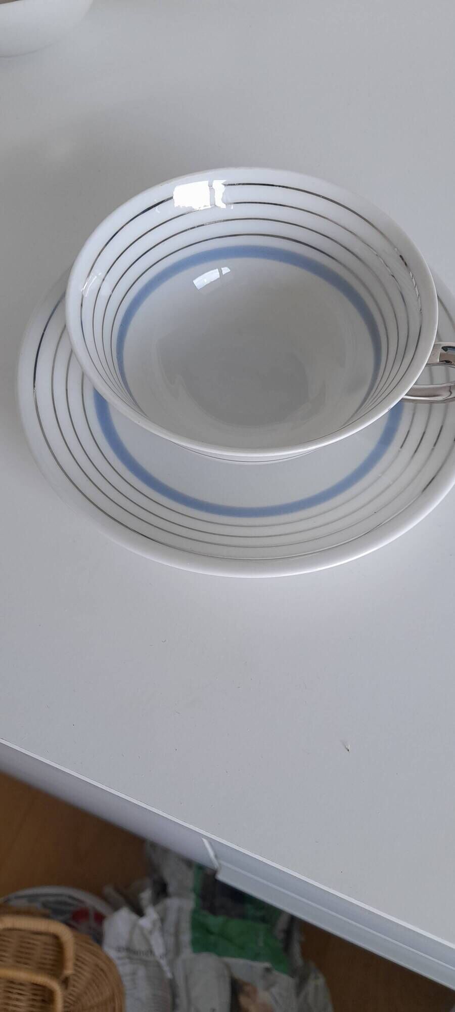 Art Deco tea and coffee service in Limoges porcelain Charles Arenfeld