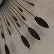 Vintage metal sun mirror, 1970s-1980s