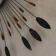 Vintage metal sun mirror, 1970s-1980s