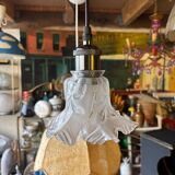 Upcycled vintage pendant light