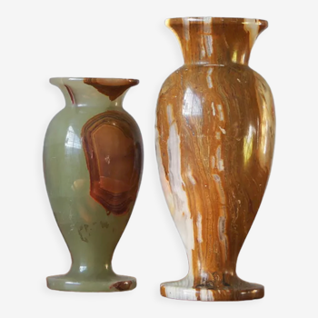 Italian onyx vases, set of 2