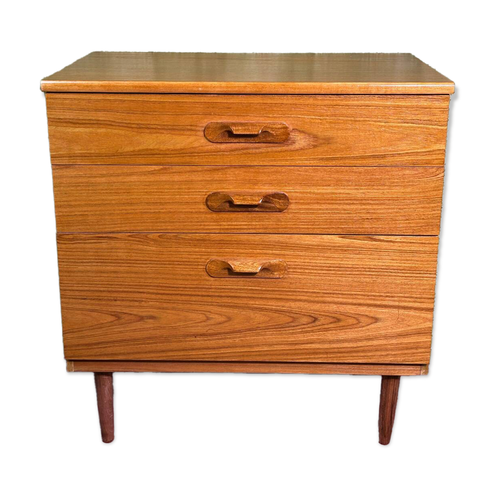 Commode rétro vintage en teck du milieu du siècle | Selency