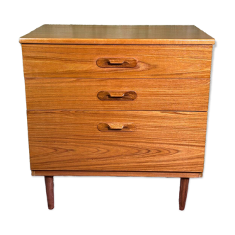 Mid century retro vintage teak chest of drawers