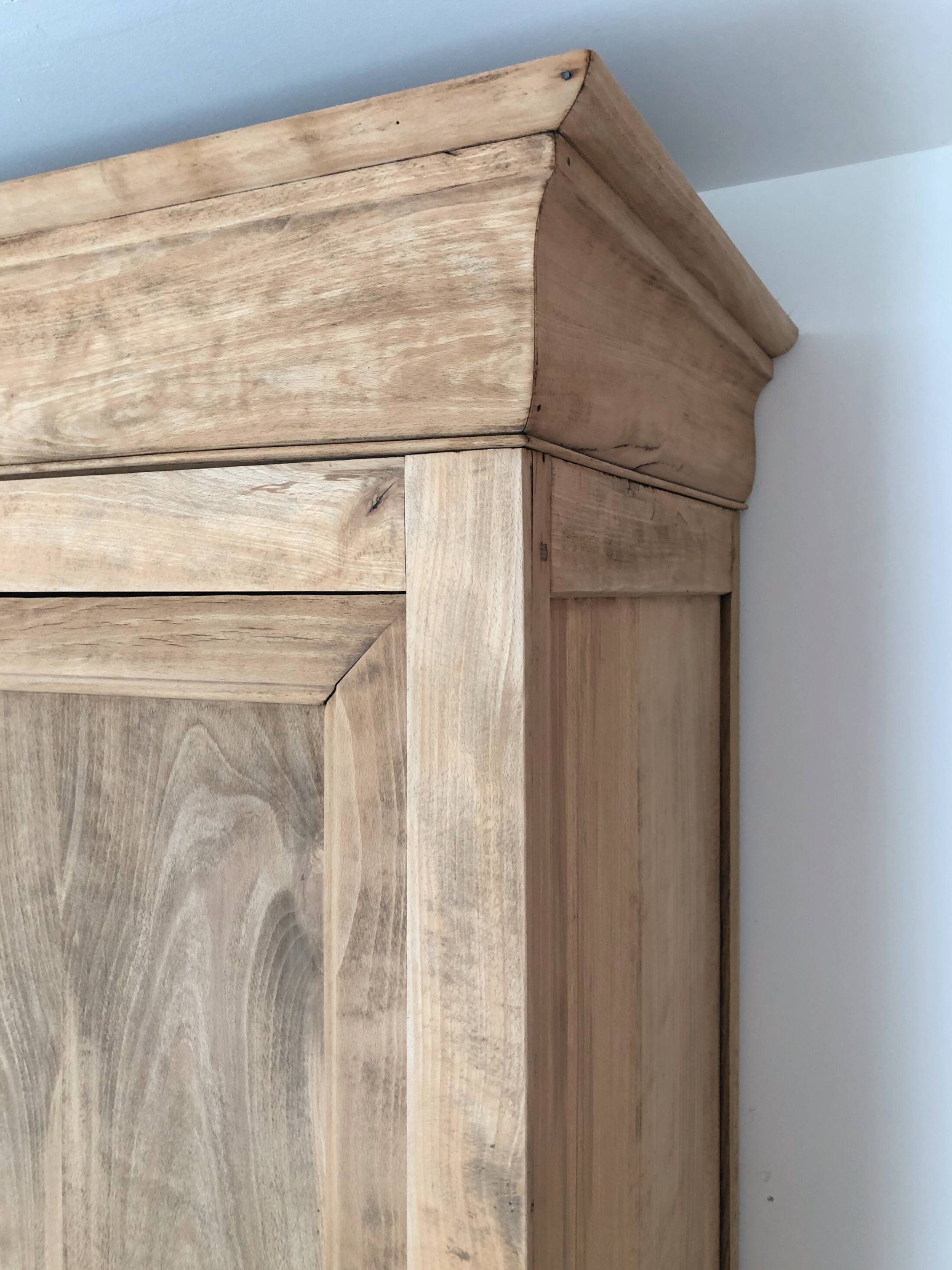 Large walnut wardrobe