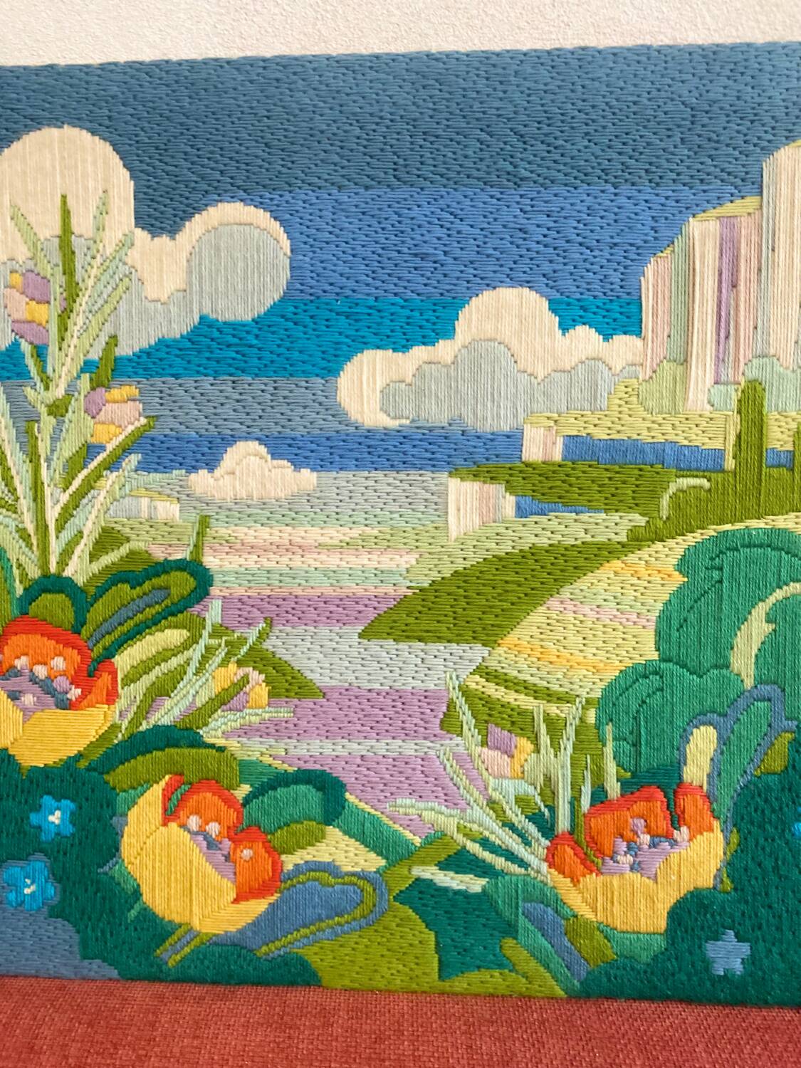 Colorful vintage tapestry