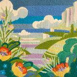 Colorful vintage tapestry