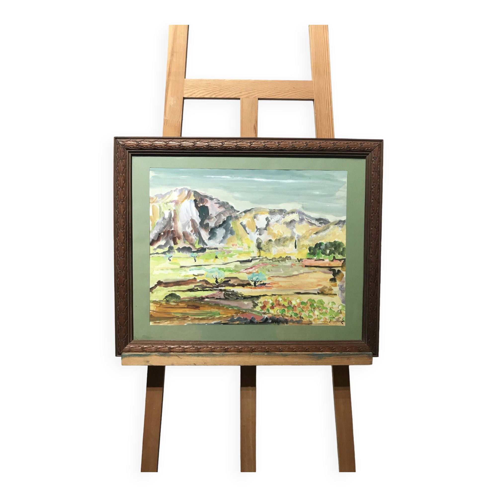 Watercolor of a landscape