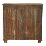 Large Victorian chest of drawers in solid pine from around 1880.