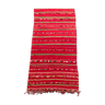 Ancient Boujaad kilim berber carpet in wool 175x390 cm