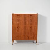 Swedish teak tallboy by Treman
