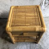 Bamboo nightstand, bamboo bedside table, side table, decoration