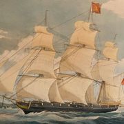 Engraving XIXth The Samuel Enderry of 422 tons William Lisle W.J. Huggins Rosenberg