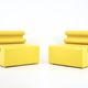 Pair of yellow “Karelia” armchairs by Liisi Beckmann for Zanotta, 1960