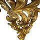 Baroque vintage gold wall-mounted console/table.