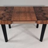Art Deco dining table in walnut, 1960s