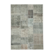 Tapis oriental surteint noué à la main 170 cm x 240 cm tapis patchwork gris