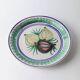 XXL vintage wall or collector's plate in ceramic - hand-painted fruit pattern, 3 figs - Sicily, Italy, 1960s - retro decoration, elegant gift idea