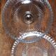 Large glass bell jar and its vintage cheese dessert plate.