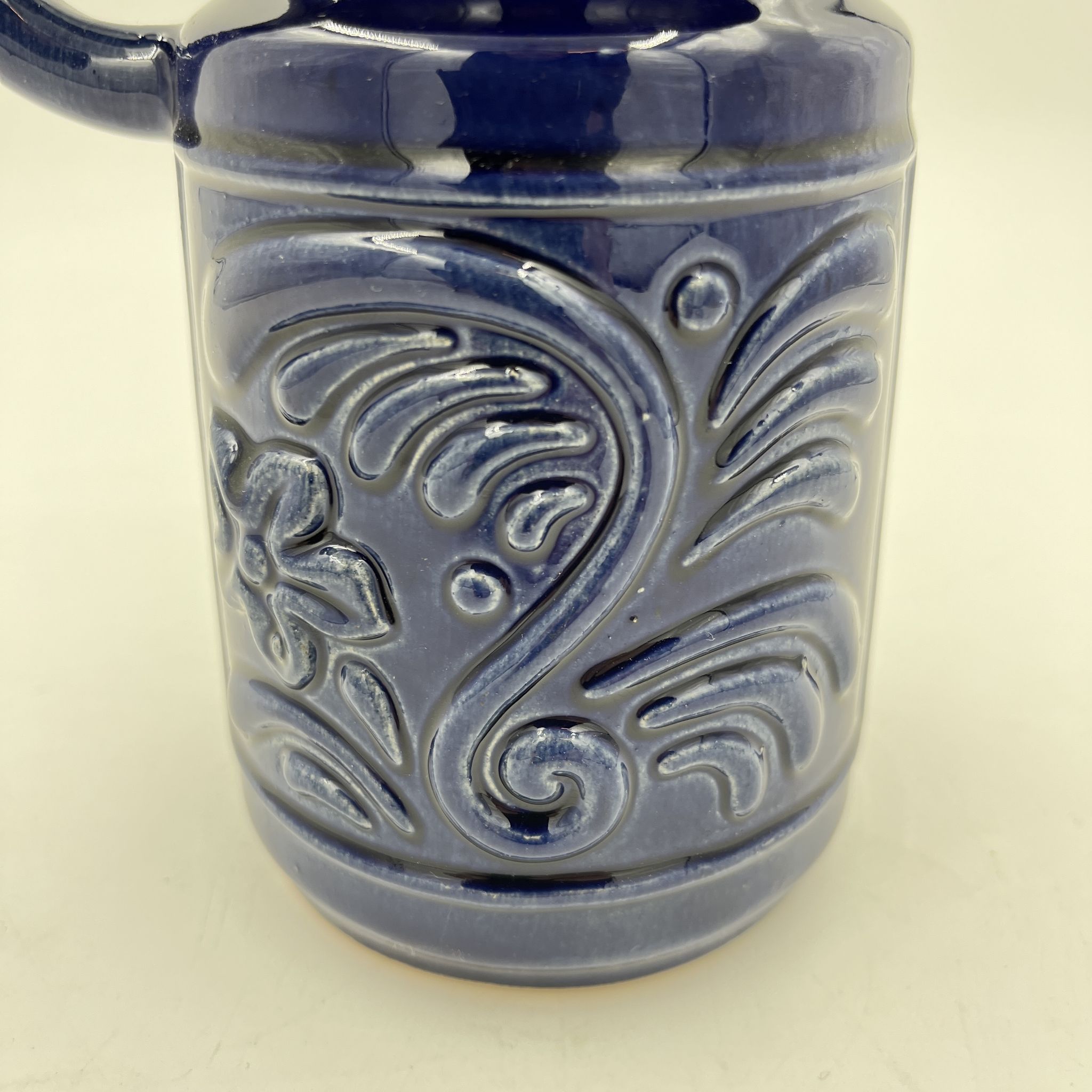 Vase en céramique bleu