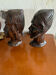Pair of African ebony busts from Madagascar, 1930s
