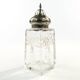 Art Deco sugar bowl, crystal, silver, United Kingdom, early 20th century
