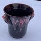 Ice bucket, vintage Vallauris glazed ceramic ice cubes