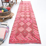 3x12 pink vintage runner rug