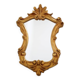Miroir baroque doré à la feuille d'or