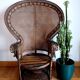 Vintage Emmanuelle armchair Peacock circa 1960